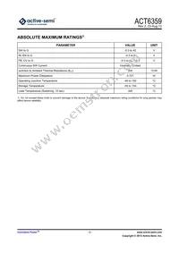 ACT6359US-T Datasheet Page 3