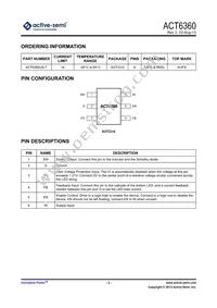 ACT6360US-T Datasheet Page 2