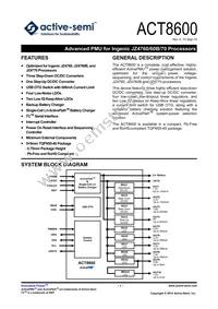 ACT8600QJ162-T Datasheet Cover