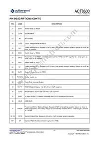 ACT8600QJ162-T Datasheet Page 7