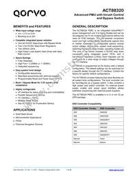 ACT88320QI101-T Datasheet Cover