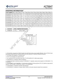 ACT8847QM171-T Datasheet Page 3