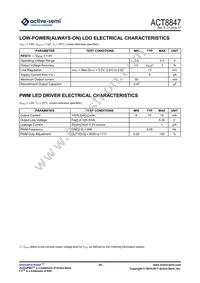 ACT8847QM171-T Datasheet Page 20