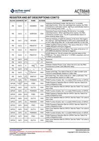 ACT8848QM201-T Datasheet Page 15