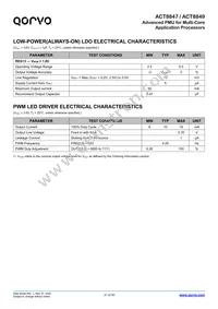 ACT8849QM614-T Datasheet Page 21