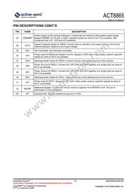 ACT8865QI303-T Datasheet Page 6