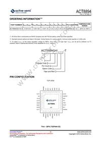 ACT8894Q4I133-T Datasheet Page 4