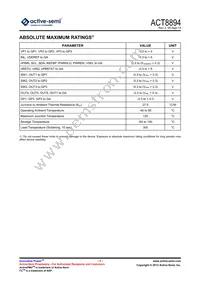 ACT8894Q4I133-T Datasheet Page 7