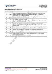 ACT8896Q4I133-T Datasheet Page 6
