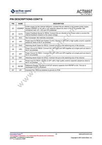 ACT8897Q4I11C-T Datasheet Page 6