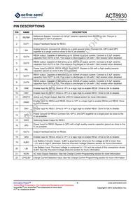 ACT8930QJ134-T Datasheet Page 5