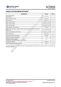 ACT8930QJ134-T Datasheet Page 7