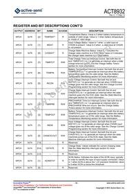 ACT8932QJ133-T Datasheet Page 14