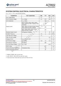 ACT8932QJ133-T Datasheet Page 15