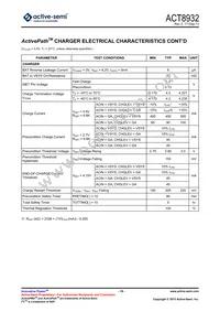 ACT8932QJ133-T Datasheet Page 19