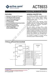 ACT8933QJ133-T Datasheet Cover