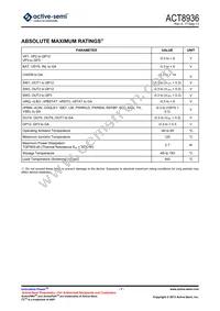 ACT8936QJ135-T Datasheet Page 7