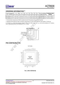 ACT8938 Datasheet Page 4