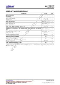 ACT8938 Datasheet Page 7