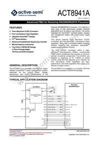 ACT8941AQJ465-T Datasheet Cover