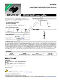 ACTP250J1BJR-S Datasheet Cover