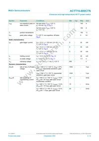 ACTT16-800CTNQ Datasheet Page 2