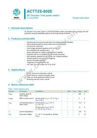 ACTT2S-800E Datasheet Cover