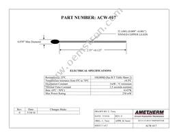 ACW017 Datasheet Cover