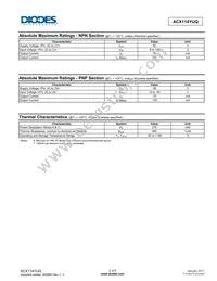 ACX114YUQ-7R Datasheet Page 2