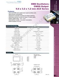 ACZ-32.768KBE-T Datasheet Cover