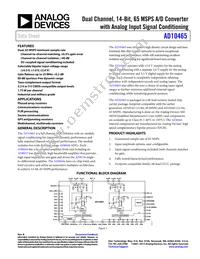 AD10465BZ Datasheet Cover