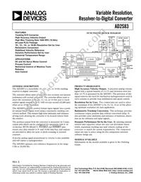 AD2S83APZ-REEL Datasheet Cover