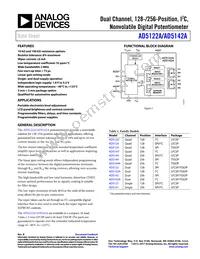 AD5122AWBCPZ10-RL7 Datasheet Cover