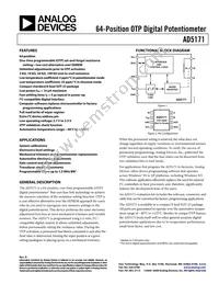 AD5171BRJZ5-R2 Datasheet Cover