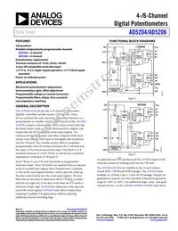 AD5206BRU10-REEL7 Datasheet Cover