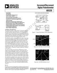 AD5220BR10-REEL7 Datasheet Cover