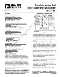 AD5235BRU25-EP-RL7 Datasheet Cover