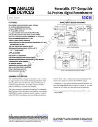 AD5258BRMZ100-R7 Datasheet Cover