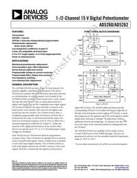 AD5262BRU50-REEL7 Datasheet Cover