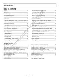 AD5262BRU50-REEL7 Datasheet Page 2
