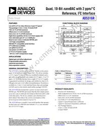 AD5316RBRUZ-RL7 Datasheet Cover