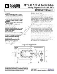 AD5322BRM-REEL7 Datasheet Cover