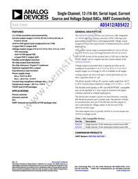 AD5422BCPZ-REEL Datasheet Cover