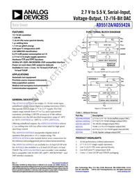 AD5542ABCPZ-REEL7 Datasheet Cover