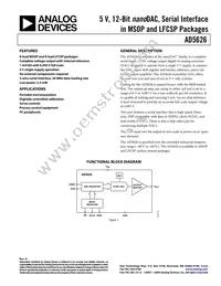 AD5626BCPZ-REEL7 Datasheet Cover