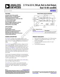 AD5663BCPZ-R2 Datasheet Cover