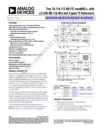 AD5693RBRMZ-RL7 Datasheet Cover