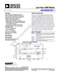 AD5700-1BCPZ-RL7 Datasheet Cover