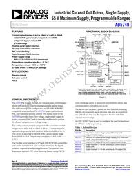 AD5749ACPZ-RL7 Datasheet Cover