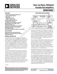 AD602AR-REEL Datasheet Cover